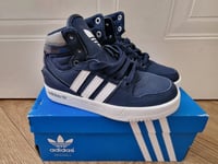 Adidas Originals Rare Court Attitude Trainers Kids Boys Girls Uk Infant 10 New