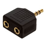 Adaptateur Doubleur JACK Stéréo 3,5 Male VERS 2x 3.5 femelle - plaqué OR - A2