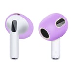 Apple AirPods 3 Silikon Earbuds Tips skyddsfodral - Ljus lila