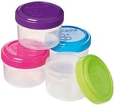 8 x Sistema Dressing Pots To Go 35ml Snack & Dip Food Containers Tubs with Lids