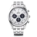 Orient Stretto Solar Chronograph 40mm White Dial Men’s Watch