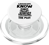 Librarians Know The Plot Librarian Book Reading Books PopSockets PopGrip for MagSafe