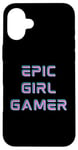 iPhone 16 Plus Retro Epic Gamer Girl Cool Gaming Stuff for Women Girls Y2K Case