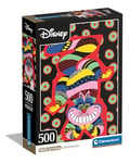 Clementoni Jigsaw Puzzle Disney The Cheshire Cat 500 Pieces - Poster Included, Puzzle For Adults 14-99 Years, Gift For Men/Women, Disney, Made In Italy, 35533