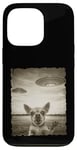 Coque pour iPhone 13 Pro Chihuahua Chien Selfie Vieux Téléphone Photo Drôle Observation OVNI