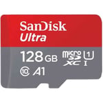 SanDisk MicroSD Card 128GB Ultra A1 Class 10 SDSQUAR-128G-GN6MA