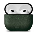 Woolnut AirPods (3. gen.) Deksel i Ekte Skinn - Grønn