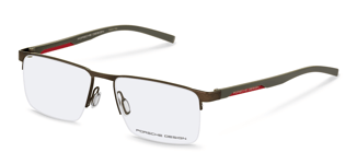 Lunettes de Vue Porsche Design P8775 D000 brown/olive 55/16/140 Homme