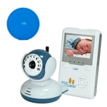PNI Package Video Baby Monitor B2500 Écran 2,4" sans Fil + Pad adhésif Cadeau Bleu