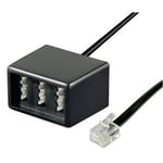 TAE adapter 3 TAE N/F/N hun til RJ11/RJ14 han (6P4C) - 1 stk.