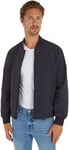 Tommy Hilfiger Men Bomber Jacket Portland for Transition Weather, Blue (Desert Sky), M