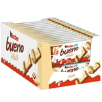 Ferror Kinder Bueno White Milk Chocolate Hazelnut Snack Twin Bars Pack 30 x 39g