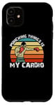Coque pour iPhone 11 Punching Things Is My Cardio Martial Arts