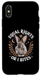 Coque pour iPhone X/XS Anti Patriarchy Equal Rights Or I Bites Feminist