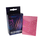 Card Sleeves Standard Holographic "Starfield" Luna Hot Pink 66×91mm (100) (Prismatic Defender)