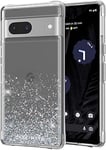 Case-Mate Google Pixel 7A Case [6.1”,2023] [12 FT Drop Protection] [Wireless Charging] Twinkle Ombre Stardust Phone Case for Google Pixel 7A - Luxury Bling Glitter Cover - Shockproof, Anti Scratch