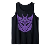 Transformers Decepticons Purple Icon Filled Logo Tank Top