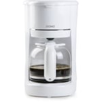 Cafetière Filtre - DOMO - DO730K - 900 W - 1,5 L - 12 tasses - Support filtre amovible - Blanc