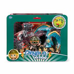 Pinypon Action - Pack Dinosaur, Set de Figurines d'action, Deux Figurines de Dinosaures et Une Figurine d'aventurier, avec de Nombreux Accessoires, pour Enfants à partir de 4 Ans