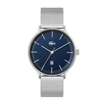 Lacoste Analogue Quartz Watch for Men with Silver Stainless Steel mesh Bracelet - 2011200