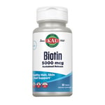 Biotin Timed Release 5,000 mcg 60 Tabs By Kal