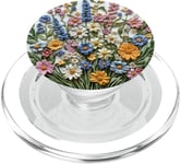 Bouquet de fleurs mixtes Fleurs sauvages Nature Botanique PopSockets PopGrip pour MagSafe