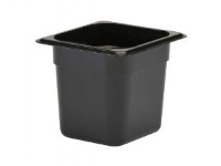 Kantin Cambro 1/6GN 2.2L 17.6x16.2x15cm Polykarbonat Sort,1 stk