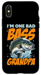 iPhone X/XS I'M ONE BAD BASS GRANDPA, for the fishing grandfather Case