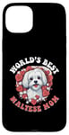 iPhone 15 Plus Maltese Dog Breed Pet World's Best Maltese Mom Case