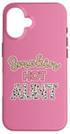 Coque pour iPhone 16 Smoking Hot Aunt Pink Cheetah Leopard Sexy Aunt