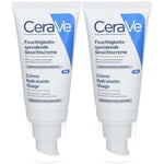 CeraVe Crème Hydratante Visage pour les peaux normales à sèches 52 ml 2x52