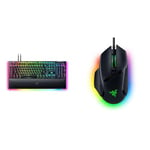 Razer BlackWidow V4 Pro - Clavier Gamer Mécanique Clavier AZERTY | Noir & Basilisk V3 - Souris Gaming Filaire Noir