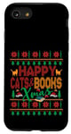 iPhone SE (2020) / 7 / 8 Happy Books & Cats Xmas Fair Isle Ugly Style Christmas Case