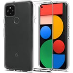 Google Pixel 5 - Ultraklar gummi cover - Transparent