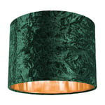 Modern Crushed Velvet Lamp Shade with Shiny Paper Inner