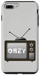 Coque pour iPhone 7 Plus/8 Plus Obey Écran de télévision média de masse Contrôle psychologique