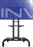 Invision Mobile TV Stand Trolley Cart on Wheels for 32-75” TVs Anti-Tip (GT1200)