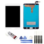 VITRE +ECRAN LCD POUR ASUS ZENFONE 4 MAX PLUS ZC554KL X00ID X001D BLANC OUTILS