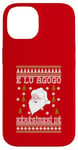 Coque pour iPhone 14 2024 Famille Noël Unique Ugly Red II