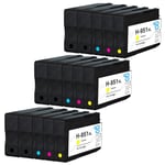 15 Ink Cartridges to replace HP 950 & 951 (950XL & 951XL) non-OEM / Compatible