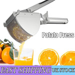 Heavy Duty Steel Potato Ricer Puree Masher Juicer Vegetable Fruit Press Maker UK