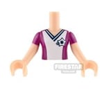 LEGO Friends Mini Figure Torso - Soccer Football Jersey