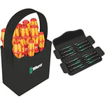 Wera Kraftform 2go 100 VDE 1000v Screwdriver Set in Tool Quiver, PH/PZ/TX/SL, 12pc, 05004310001 & 73675 Kraftform Micro Precision Screwdriver Set, 12 Pieces