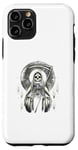 Coque pour iPhone 11 Pro Santa Muerte Sacred Art - Squelette mystique avec faux