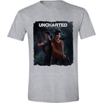 Uncharted - The Lost Legacy Cover Men T-Shirt - Heather Grey S Grey (US IMPORT)