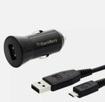 BlackBerry USB Car Charger & 1.0m Cable for Bold Curve Classic Passport Priv