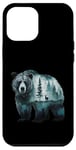 Coque pour iPhone 12 Pro Max Majestic Grizzly Bear Cerf Forêt Scenic Nature Wildlife Art