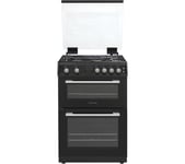 MONTPELLIER MDOG60LK 60 cm Gas Cooker - Black & Silver, Silver/Grey,Black