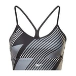 Reebok Women's Workout Ready Train All Over Print Sports Bra, Night Black, XS UK