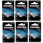 CR1616 Batteri 6-pack litium 3V Silver